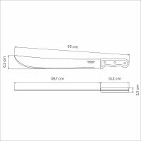 Tramontina Machete 16-Zoll, 41cm, mit Carbonstahlklinge und Holzgriff