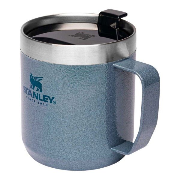 Stanley Classic Legendary Camp Mug Thermobecher mit Deckel, 0,35L, Hammertone Ice