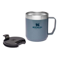 Stanley Classic Legendary Camp Mug Thermobecher mit Deckel, 0,35L, Hammertone Ice