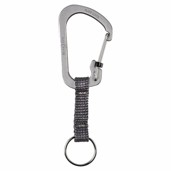 Nite Ize Slidelock Keyring #3 Aluminiumkarabiner, silber, CSLW3-11-R6