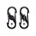 Nite Ize S-BINER MICROLOCK, Edelstahlkarabiner, schwarz, 2-er Pack, LSBM-01-2R3