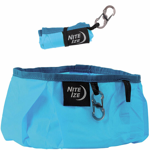 Nite Ize RadDog Faltbarer Hundenapf, Leichter Futter- und Wassernapf, blau