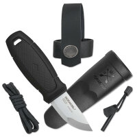 Morakniv Eldris schwarz mit Neck Knife Kit, Sandvik-Stahl...